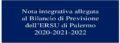 Relazione Bilancio Previsione ERSU 2020