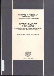 Copertina di Trattato di psicologia sperimentale 1