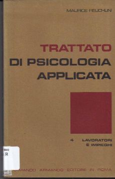 Copertina di Trattato di psicologia applicata 4