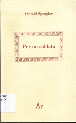 Copertina di Per un soldato 