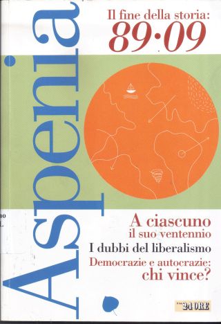 Copertina di Aspenia - Il fine della storia: 89-09