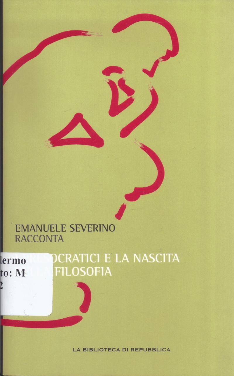 Copertina di Presocratici e la nascita della Filosofia 