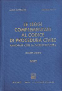 Copertina di Le leggi complementari al codice di procedura civile