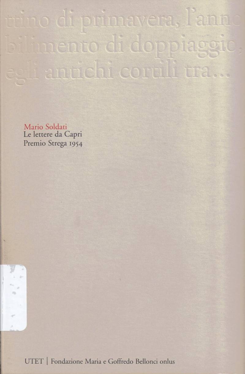 Copertina di Le lettere da Capri 