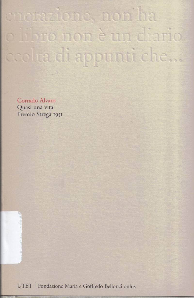 Copertina di Quasi una vita 