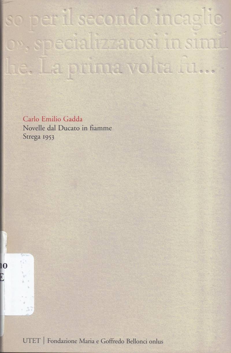 Copertina di Novelle dal Ducato in fiamme 