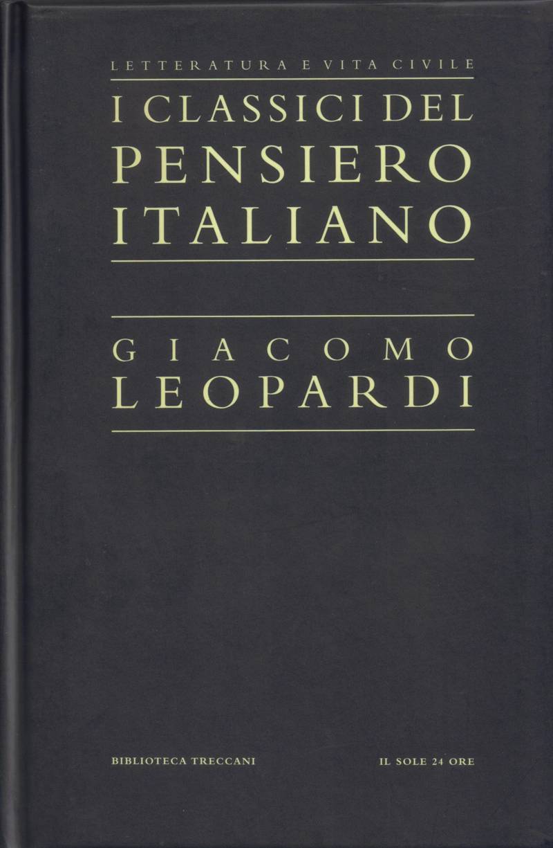 Copertina di Giacomo Leopardi II 