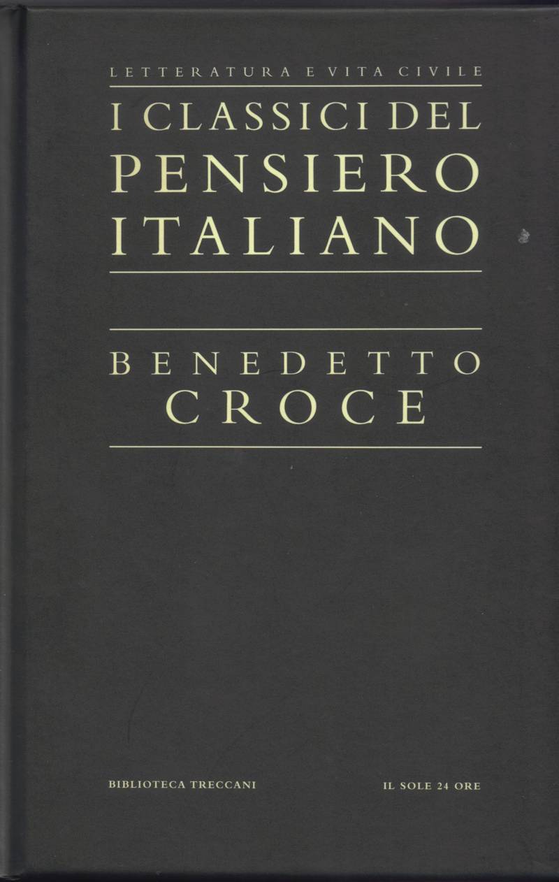 Copertina di Benedetto Croce 