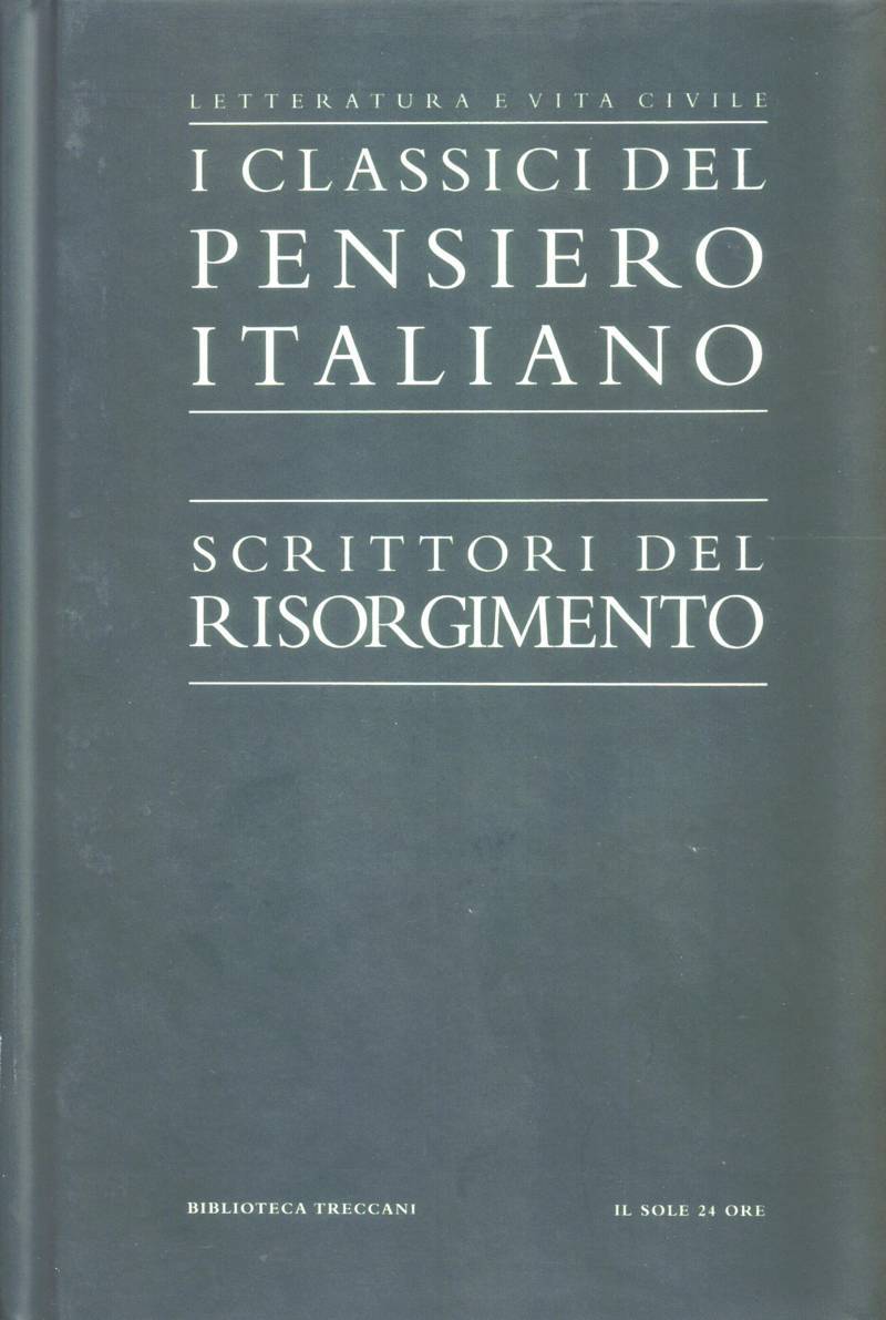 Copertina di Scrittori del Risorgimento 