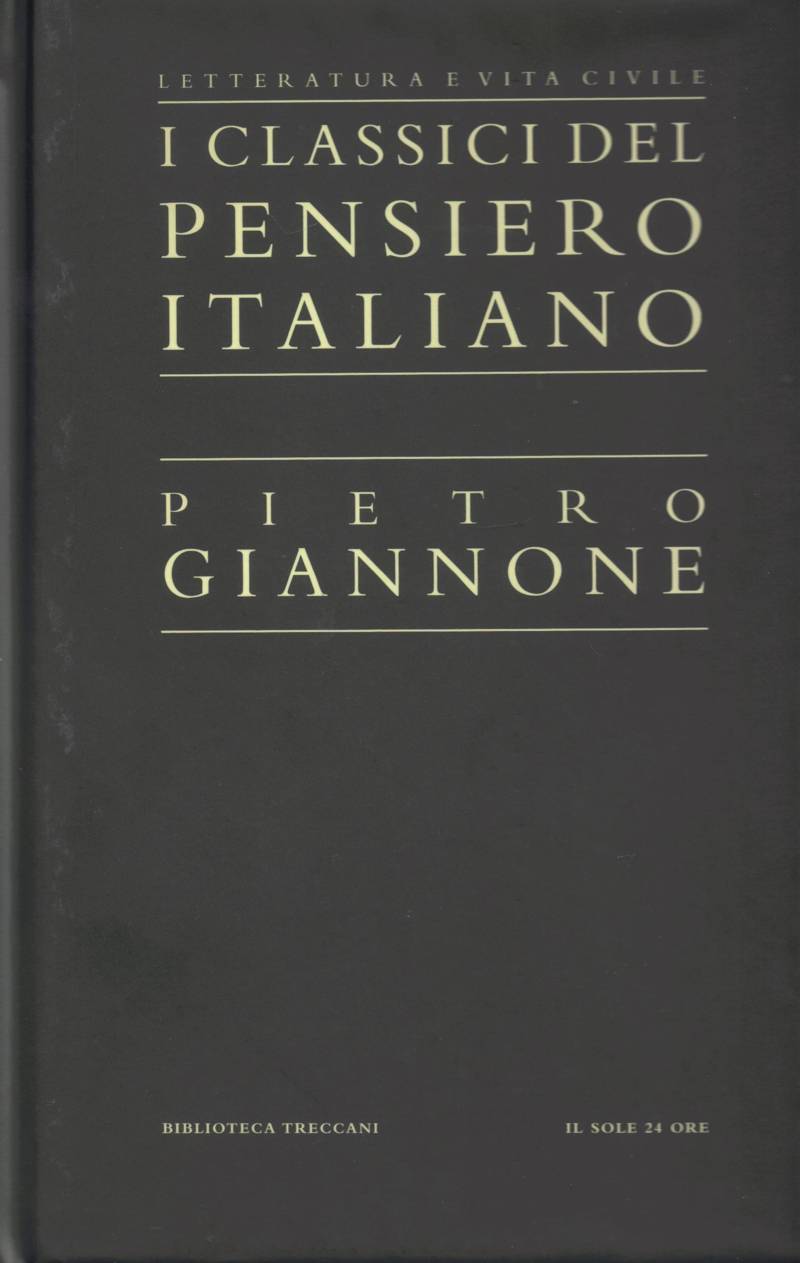 Copertina di Pietro Giannone 