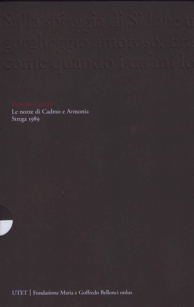 Copertina di Le nozze di Cadmo e Armonia 
