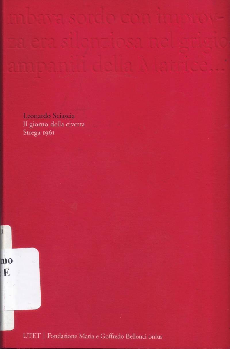 Copertina di Il giorno della civetta 