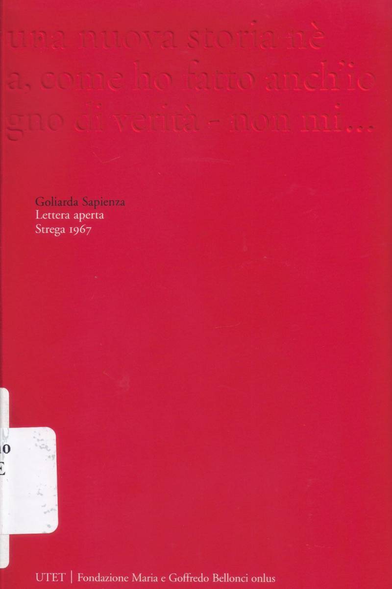 Copertina di Lettera aperta 