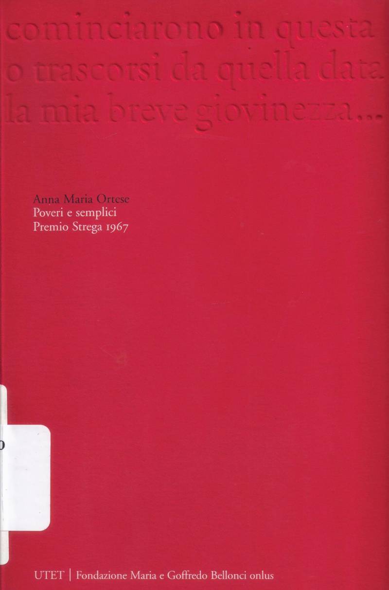 Copertina di Poveri e semplici 