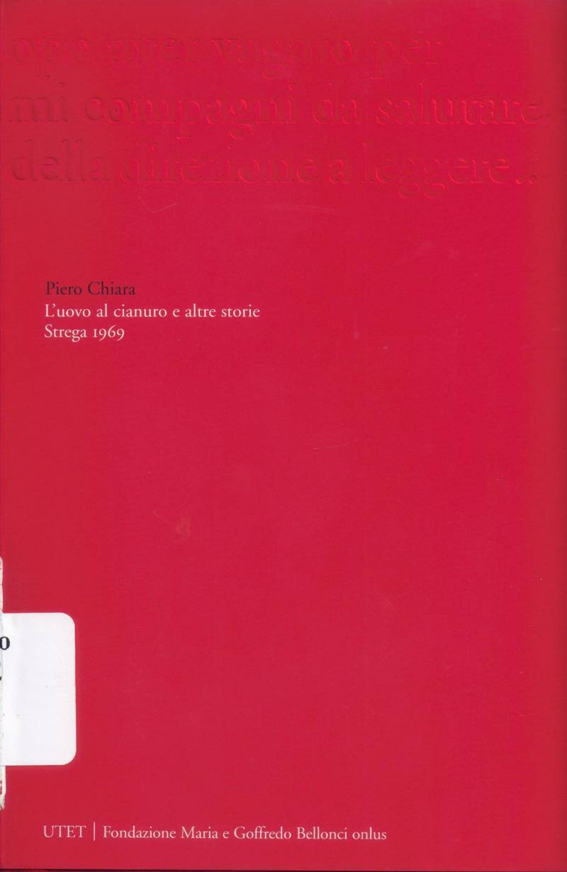 Copertina di L'uovo al cianuro e altre storie 