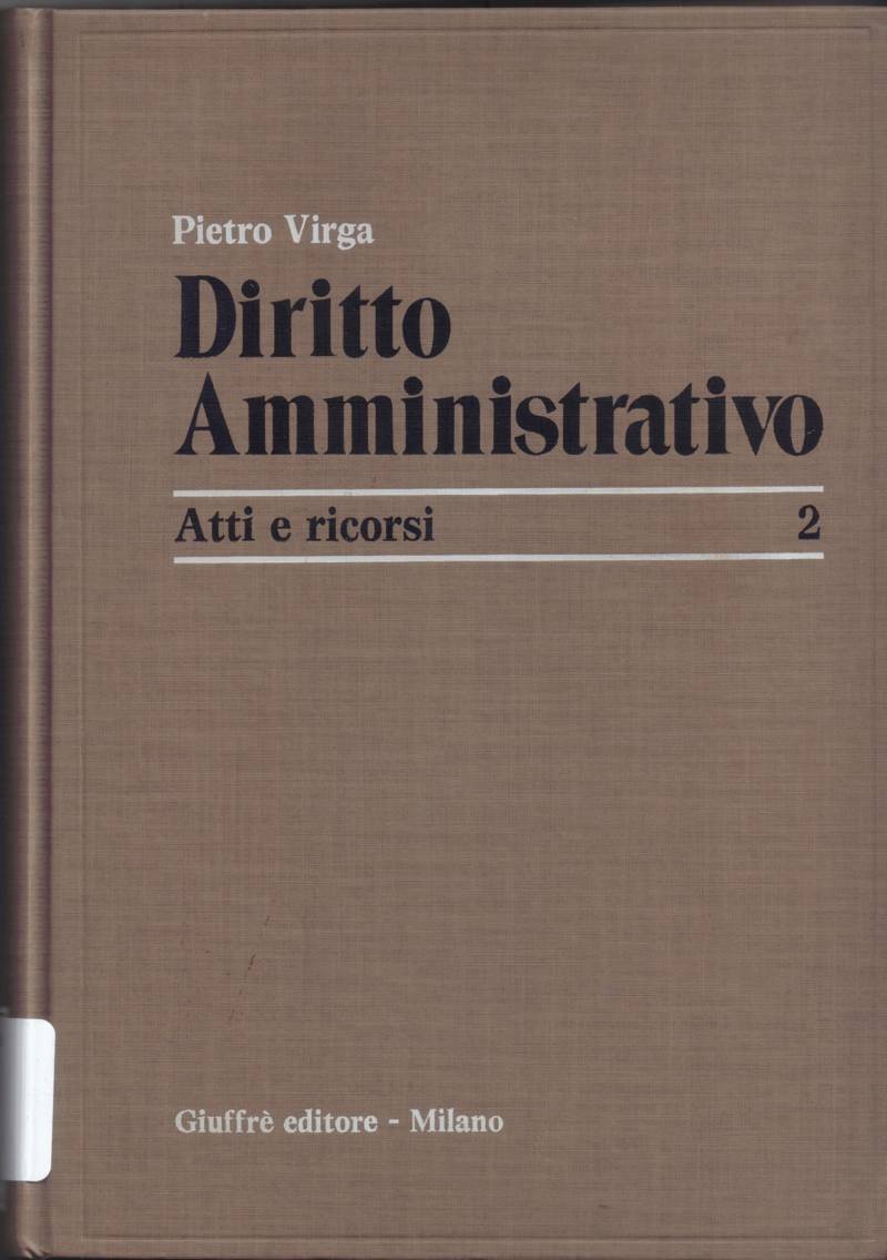 Copertina di Diritto amministrativo - Atti e ricorsi 2 