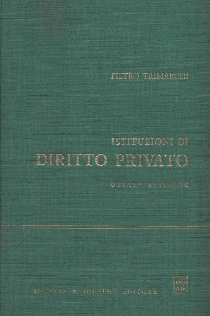 Copertina di Istituzioni di diritto privato 