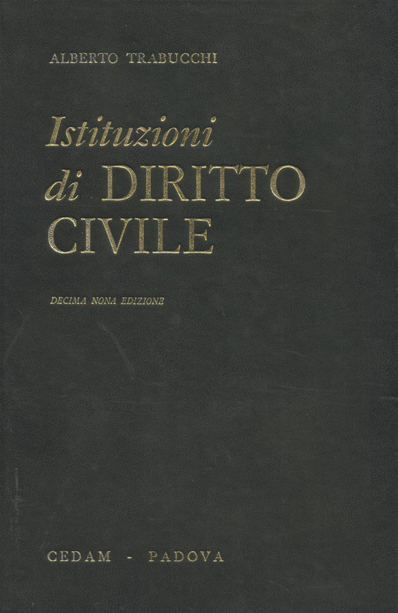 Copertina di Istituzioni di Diritto Civile 