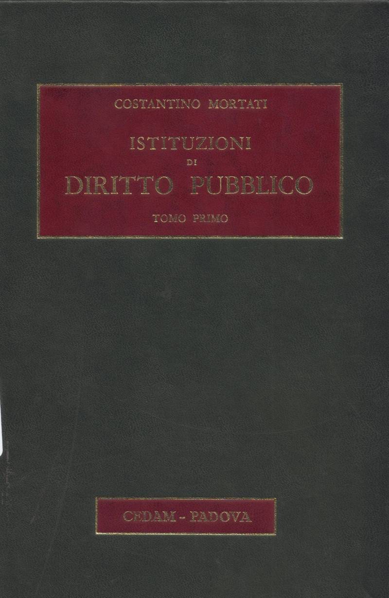 Copertina di Istituzioni di diritto pubblico - (tomo primo)
