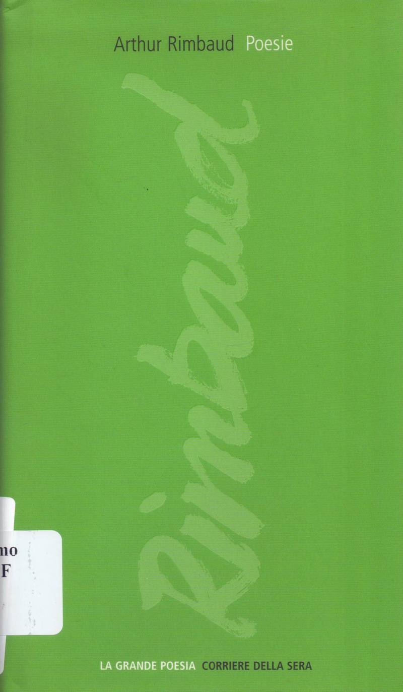 Copertina di Poesie (Rimbaud)