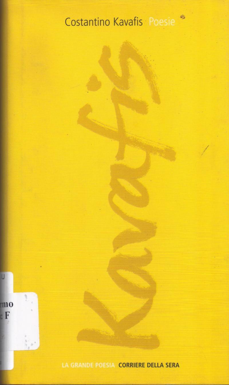 Copertina di Poesie (Kavafis)