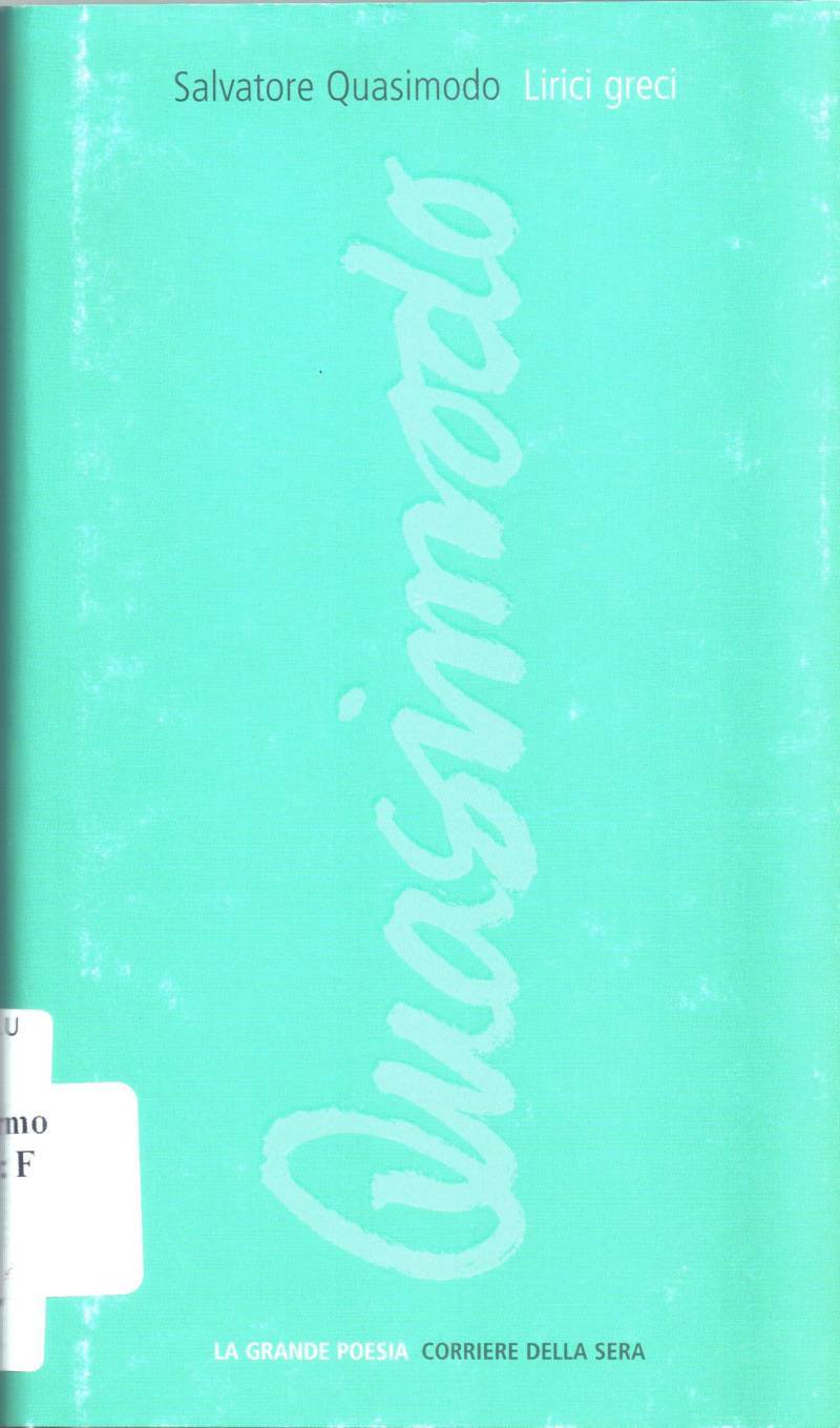Copertina di Lirici Greci 