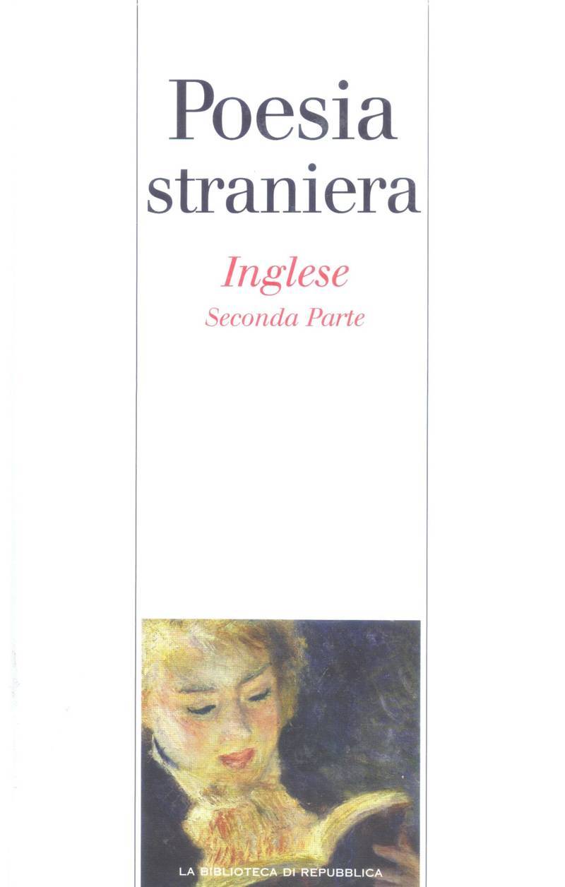 Copertina di Poesia straniera - Inglese (seconda parte) 