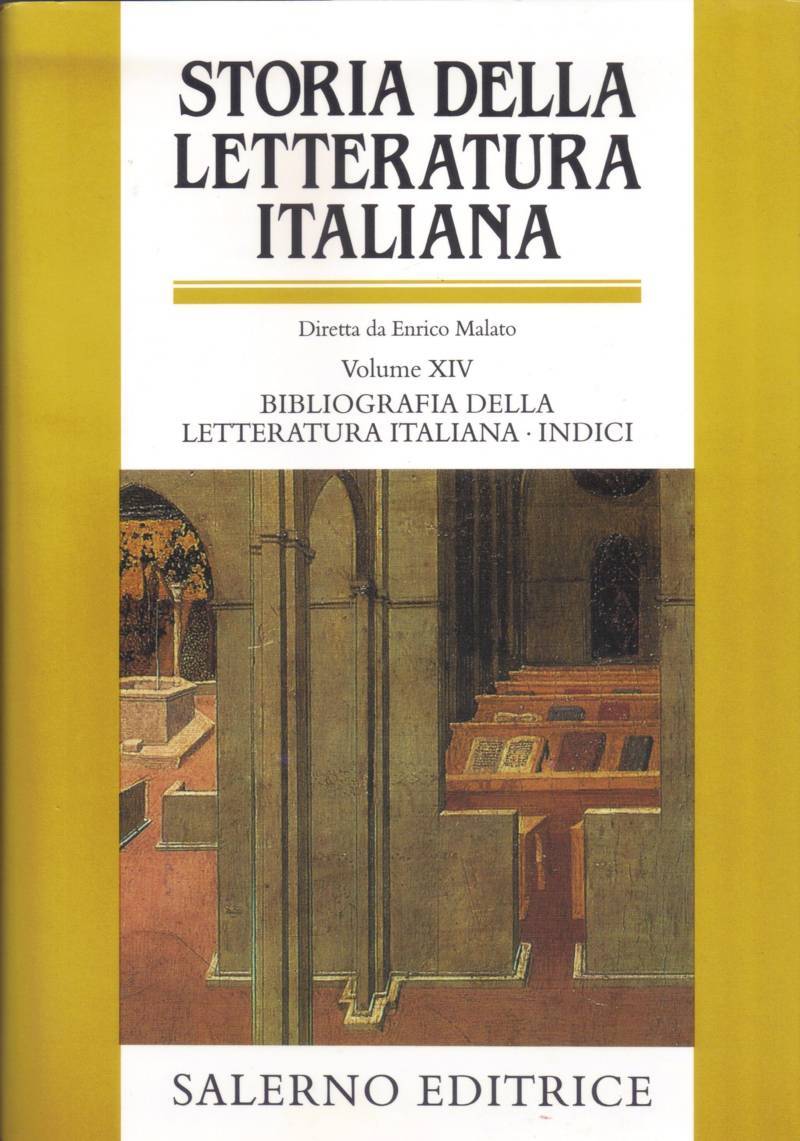 Copertina di Bibliografia della letteratura Italiana. Indici - Volume XIV 