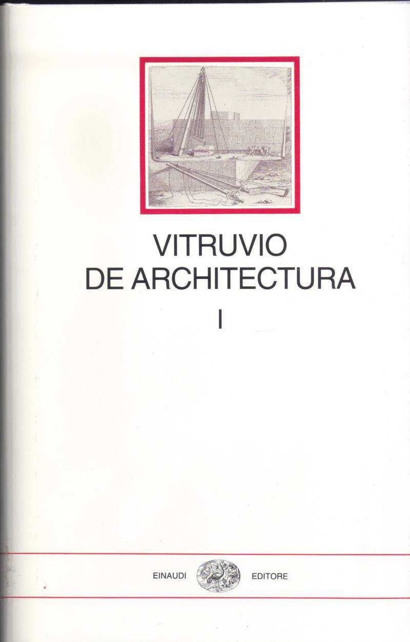 Copertina di Vitruvio - De architectura 