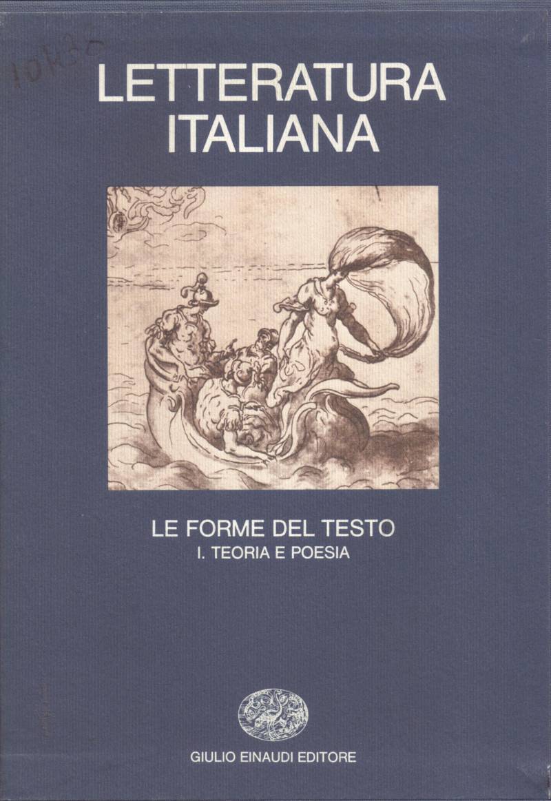 Copertina di Le forme del testo - I. Teoria e poesia 