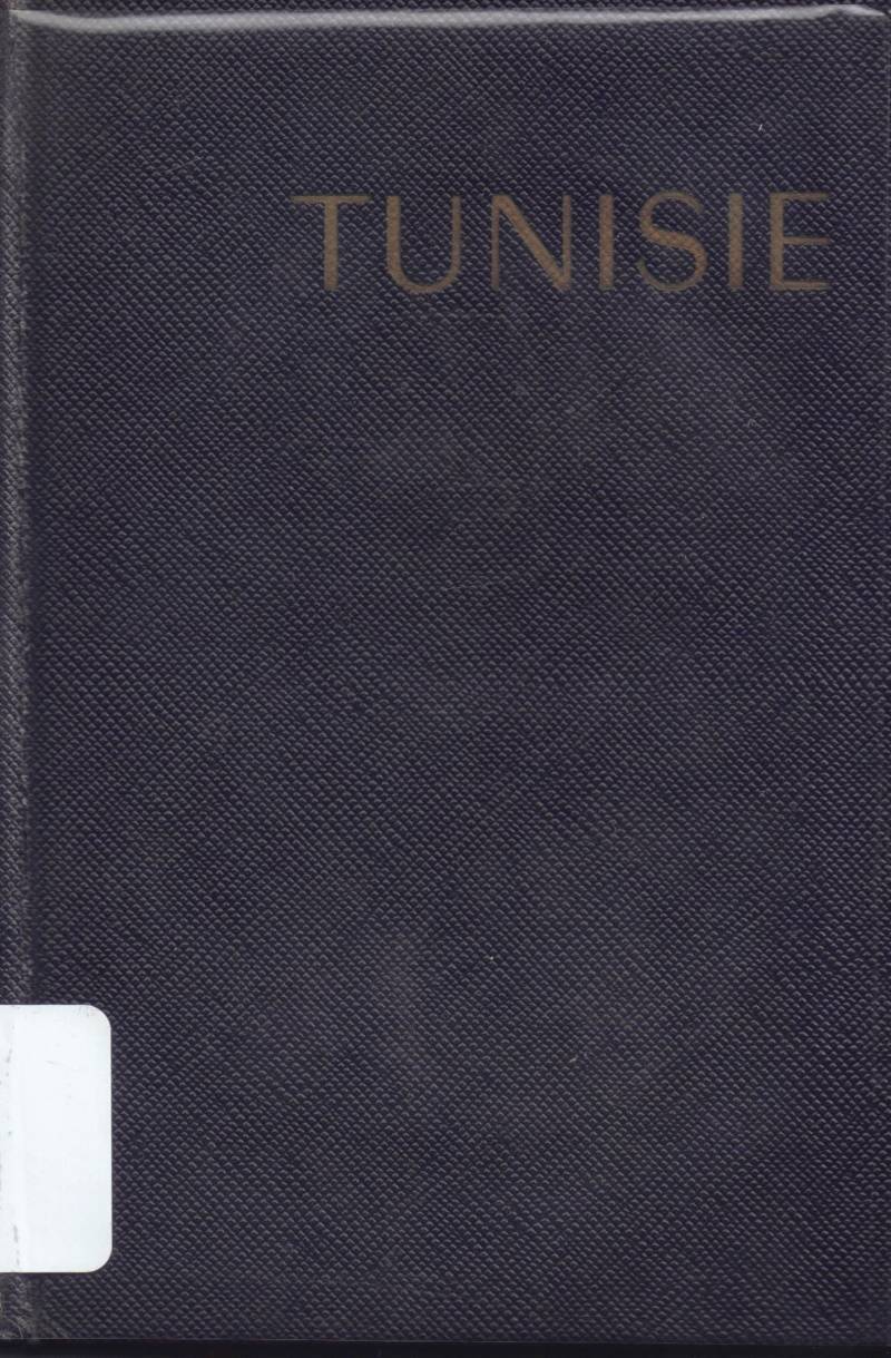 Copertina di Tunisie