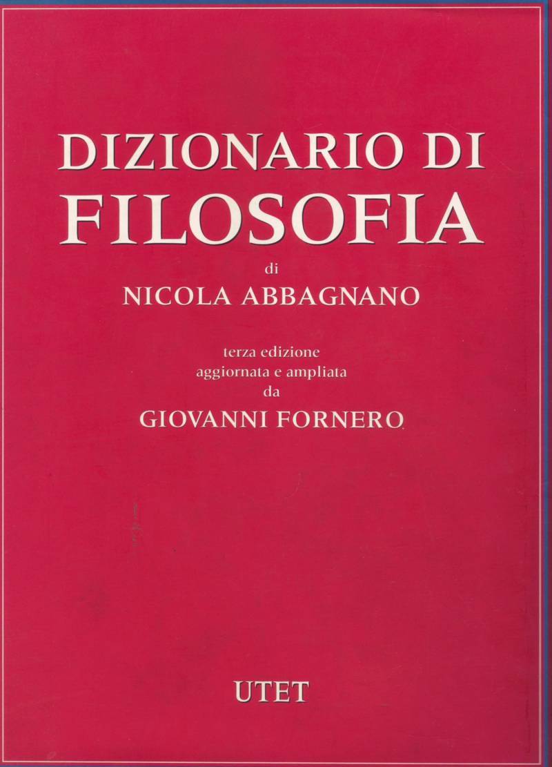 Copertina di Dizionario di filosofia 