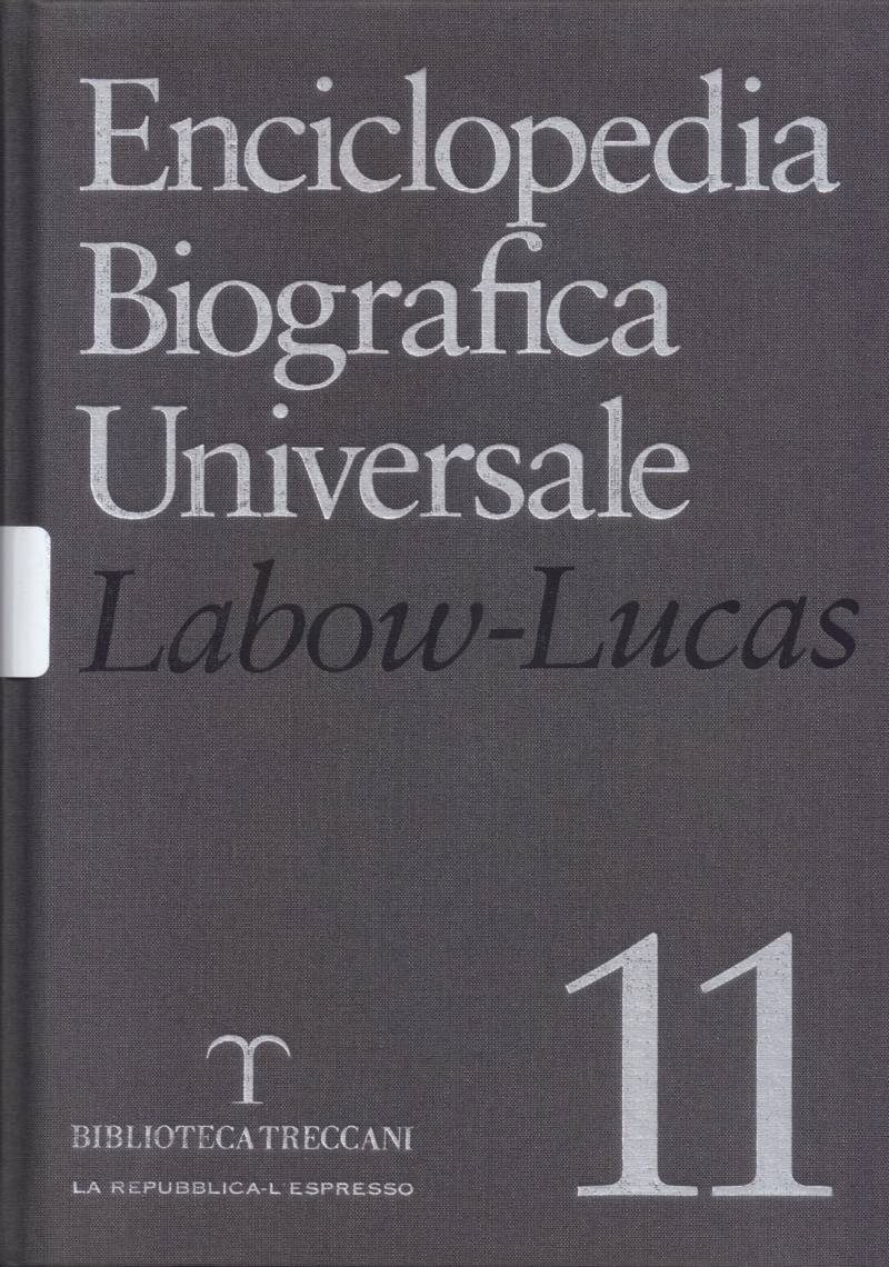 Copertina di Enciclopedia Biografica Universale - Labow - Lucas