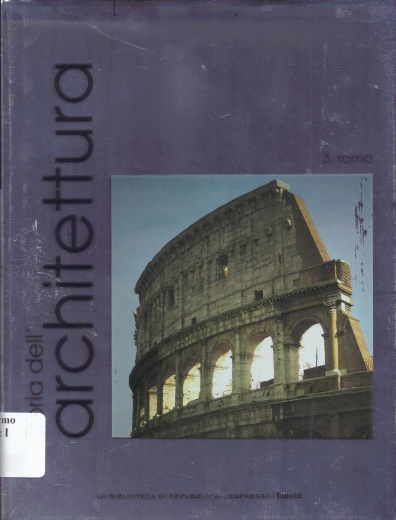 Copertina di Storia dell'architettura 3.roma