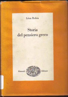 Copertina di Storia del pensiero greco 