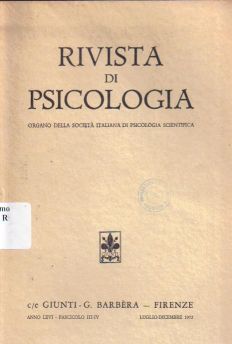 Copertina di Rivista di psicologia (1)