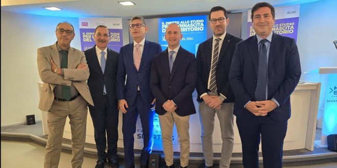 Giuseppe Giordano, presidente ERSU Palermo, augura buon lavoro al nuovo presidente ANDISU, Simone Foglio